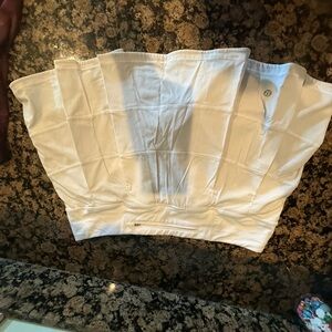 Lululemon White Tennis Skirt // size 10 tall